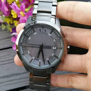  Shop Authentic Armani Exchange Hampton Chronograph Grey Dial Grey Steel Strap Watch For Men - AX2135 - Luxxuri