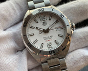  Shop Authentic Tag Heuer Formula 1 Calibre 5 Automatic White Dial Silver Steel Strap Watch for Men - WAZ2114.BA0875 - Luxxuri