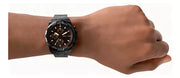  Shop Authentic Fossil Bronson Chronograph Black Dial Black Steel Strap Watch for Men - FS5851 - Luxxuri
