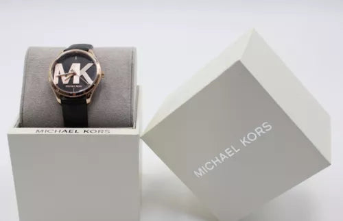  Shop Authentic Michael Kors Jaycie Quartz Black Dial Black Leather Strap Watch for Women - MK2860 - Luxxuri