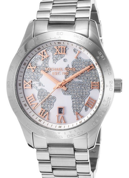  Shop Authentic Michael Kors Layton Silver Dial Silver Steel Strap Watch for Women - MK5958 - Luxxuri