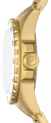  Shop Authentic Fossil Blue Dive Three Hand White Dial Gold Steel Strap Watch For Women - ES5350 - Luxxuri
