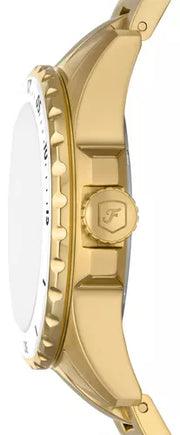  Shop Authentic Fossil Blue Dive Three Hand White Dial Gold Steel Strap Watch For Women - ES5350 - Luxxuri