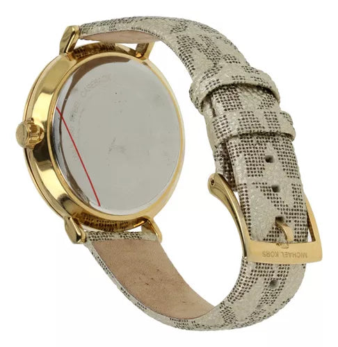  Shop Authentic Michael Kors Addyson Quartz Gold Dial Gold Leather Strap Watch for Women - MK2952 - Luxxuri