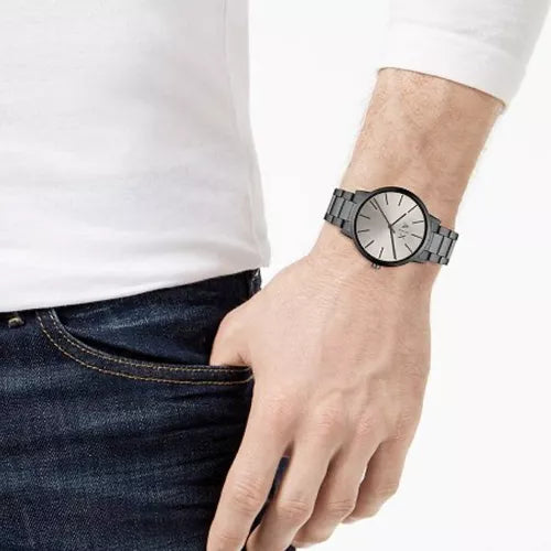  Shop Authentic Armani Exchange Cayde Analog Grey Dial Grey Steel Strap Watch For Men  - AX2722 - Luxxuri