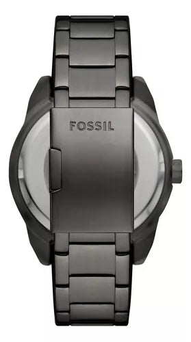  Shop Authentic Fossil Bronson Automatic Skeleton Black Dial Grey Steel Strap Watch for Men - ME3255 - Luxxuri