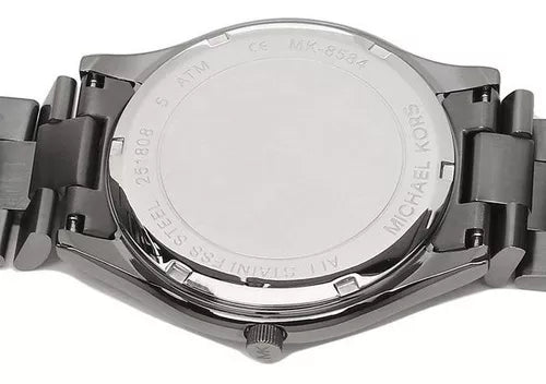  Shop Authentic Michael Kors Slim Runway Blue Dial Grey Steel Strap Watch For Men - MK8584 - Luxxuri