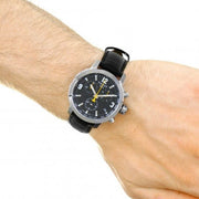  Shop Authentic Tissot PRC 200 Chronograph Black Dial Black Leather Strap Watch For Men - T055.417.16.057.00 - Luxxuri