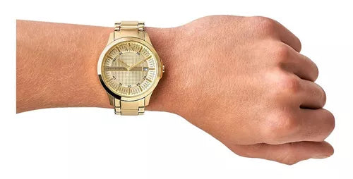  Shop Authentic Armani Exchange Hampton Chronograph Gold Dial Gold Steel Strap Watch For Men - AX2415 - Luxxuri