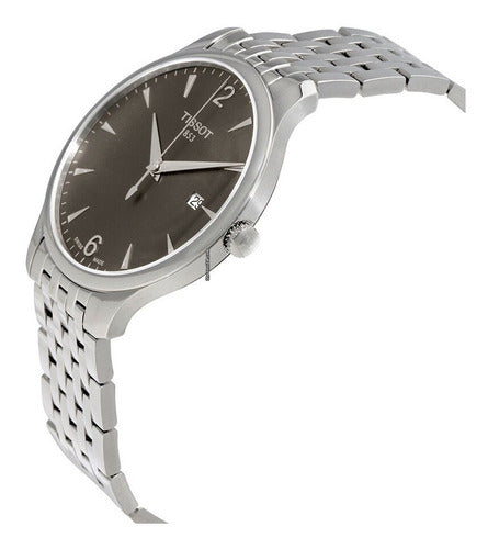  Shop Authentic Tissot T Classic Tradition Grey Dial Silver Steel Strap Watch For Men - T063.610.11.067.00 - Luxxuri