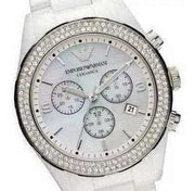  Shop Authentic Emporio Armani Ceramica Chronograph White Dial White Ceramic Strap Watch For Women - AR1456 - Luxxuri