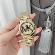  Shop Authentic Michael Kors Slim Runway Analog Gold Dial Gold Steel Strap Watch For Women - MK3739 - Luxxuri