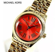  Shop Authentic Michael Kors Lexington Quartz Orange Dial Gold Steel Strap Watch For Women - MK3284 - Luxxuri