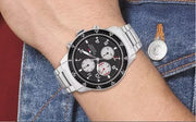  Shop Authentic Tommy Hilfiger Jimmy Multifunction Black Dial Silver Steel Strap Watch For Men  - 1791950 - Luxxuri