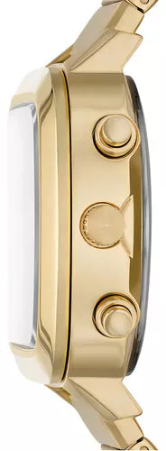  Shop Authentic Fossil Retro Analog-Digital Gold Dial Gold Steel Strap Watch for Men - FS5889 - Luxxuri