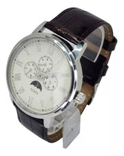  Shop Authentic Guess Delancy Quartz White Dial Brown Leather Strap Watch For Men - W0870G1 - Luxxuri