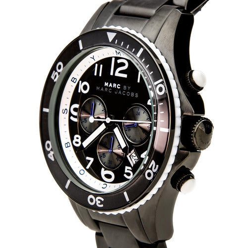  Shop Authentic Marc Jacobs Rock Chronograph Limited Edition Gray Dial Gray Steel Strap Watch for Women - MBM5025 - Luxxuri