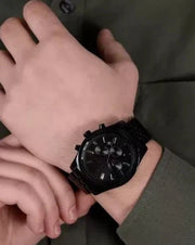  Shop Authentic Michael Kors Lexington Chronograph Black Dial Black Steel Strap Watch For Men - MK8591 - Luxxuri