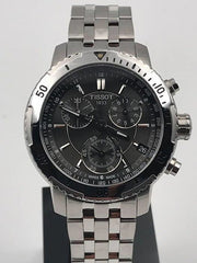  Shop Authentic Tissot PRS 200 Grey Dial Chronograph Grey Dial Silver Steel Strap Watch For Men - T067.417.11.051.00 - Luxxuri