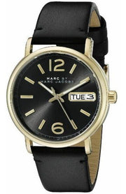  Shop Authentic Marc Jacobs Fergus Black Dial Black Leather Strap Watch for Women - MBM8651 - Luxxuri