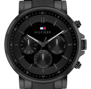  Shop Authentic Tommy Hilfiger Tyson Chronograph Black Dial Black Steel Strap Watch For Men - 1710590 - Luxxuri