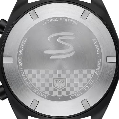  Shop Authentic Tag Heuer Formula 1 Ayrton Senna Limited Edition Black Dial Two Tone Rubber Strap Watch for Men - CAZ1019.FT8027 - Luxxuri