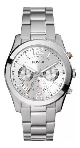  Shop Authentic Fossil Boyfriend Multifunction Silver Dial Silver Steel Strap Watch for Women - ES3883 - Luxxuri