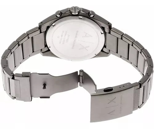  Shop Authentic Armani Exchange Drexler Chronograph Grey Dial Grey Steel Strap Watch For Men - AX2603 - Luxxuri