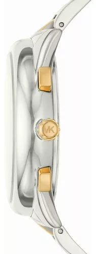 Shop Authentic Michael Kors Janelle Chronograph Silver Dial Two Tone Steel Strap Watch For Men - MK8994 - Luxxuri