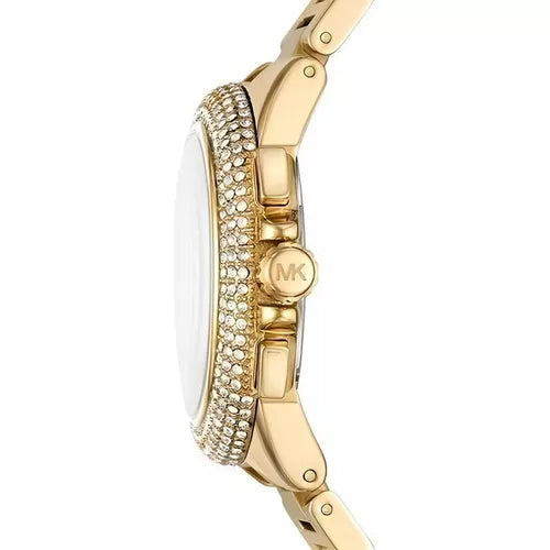  Shop Authentic Michael Kors Tibby Three Hand Gold Dial Gold Steel Strap Watch For Women - MK6879 - Luxxuri