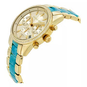  Shop Authentic Michael Kors Ritz Gold Dial Two Tone Steel Strap Watch for Women - MK6328 - Luxxuri