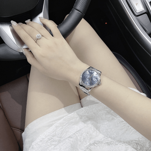  Shop Authentic Gucci G Timeless Diamonds Mother of Pearl Blue Dial Silver Steel Strap Unisex Watch - YA126458 - Luxxuri