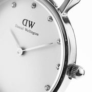  Shop Authentic Daniel Wellington Classy Bristol White Dial Brown Leather Strap Watch For Women - DW00100070 - Luxxuri