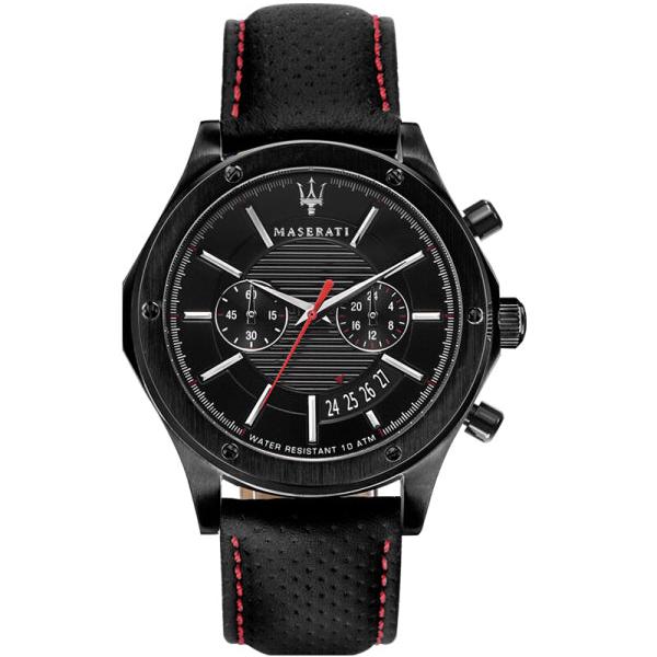  Shop Authentic Maserati Circuito Black Dial Black Leather Strap Watch For Men - R8871627004 - Luxxuri