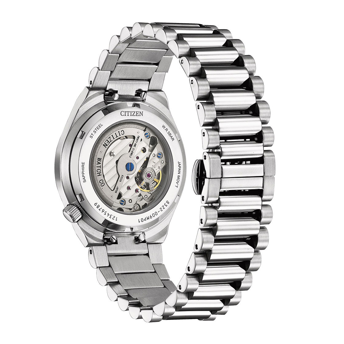  Shop Authentic Citizen Tsuyosa Automatic Titanium Yellow Dial Silver Steel Strap Watch For Men - NK5010-51X - Luxxuri