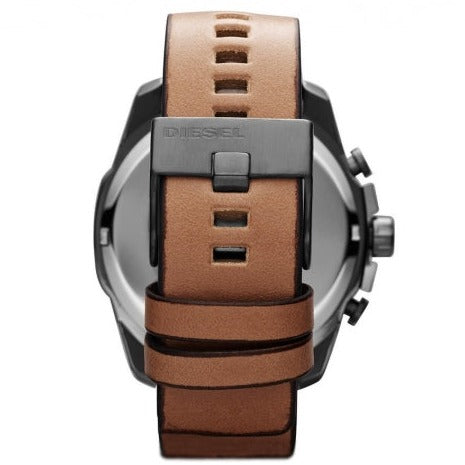  Shop Authentic Diesel Mr. Daddy 2.0 Chronograph Silver Dial Brown Leather Strap Watch For Men - DZ7394 - Luxxuri