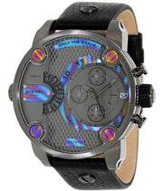  Shop Authentic Diesel Badass Chronograph Anthracite Dial Black Leather Strap Watch For Men - DZ7270 - Luxxuri