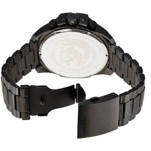  Shop Authentic Diesel Mega Chief Chronograph Black Steel Strap Watch For Men - DZ4283 - Luxxuri