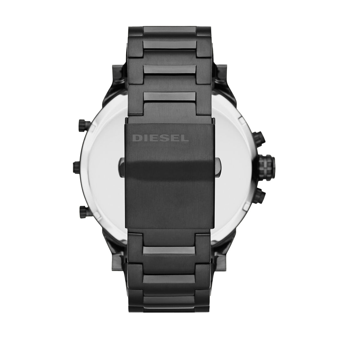  Shop Authentic Diesel Big Daddy Black Dial Black Steel Strap Watch For Men - DZ7312 - Luxxuri