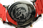 Shop Authentic Diesel Mr Daddy 2.0 Chronograph Grey Dial Red Rubber Strap Watch For Men - DZ7430 - Luxxuri
