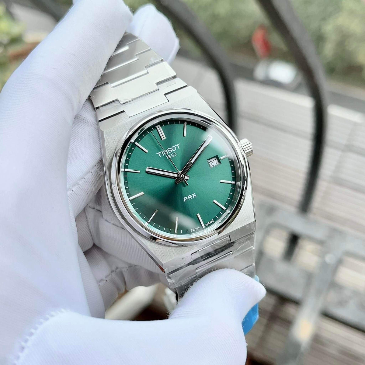  Shop Authentic Tissot PRX Quartz Green Dial Steel Silver Steel Strap Watch for Men - T137.410.11.081.00 - Luxxuri