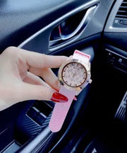  Shop Authentic Guess Clarity Gold Dial Pink Silicone Strap Watch for Women - GW0109L2 - Luxxuri