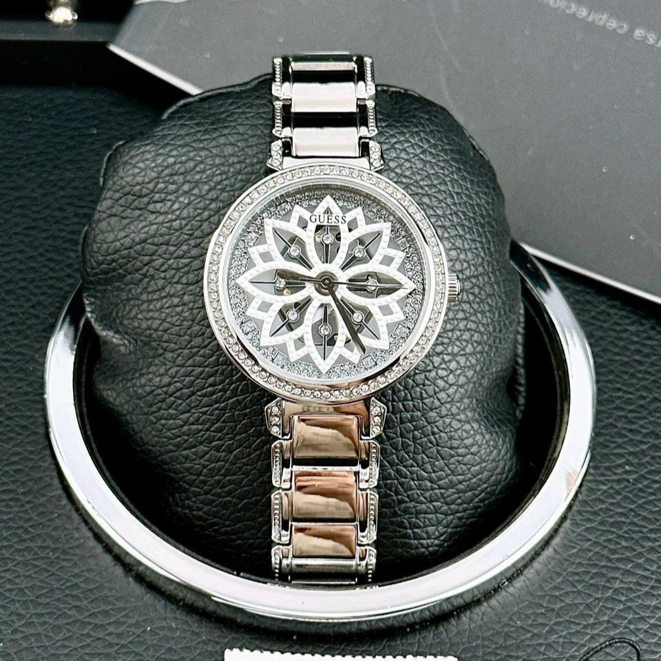  Shop Authentic Guess Lily Quartz Silver Dial Silver Steel Strap Watch For Women - GW0528L1 - Luxxuri