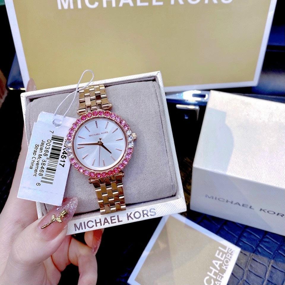  Shop Authentic Michael Kors Darci Pave Silver Dial Rose Gold Steel Strap Watch For Women - MK4517 - Luxxuri
