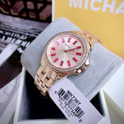  Shop Authentic Michael Kors Mini Pilot Quartz Gold Dial Gold Steel Strap Watch For Women - MK7367 - Luxxuri