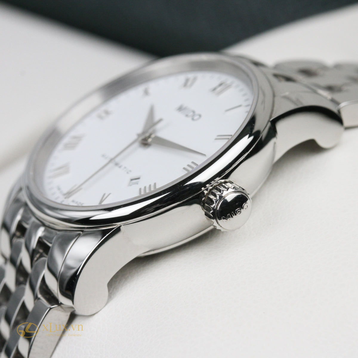  Shop Authentic Mido Baroncelli III Automatic White Dial Silver Steel Strap Watch For Women - M7600.4.26.1 - Luxxuri