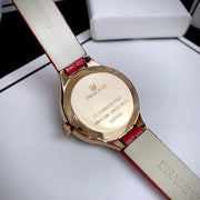  Shop Authentic Swarovski Lovely Crystals Analog White Dial Red Leather Strap Watch for Women - 5297584 - Luxxuri