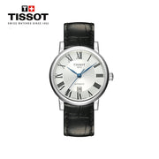  Shop Authentic Tissot Carson Premium Automatic Lady Silver Dial Black Leather Strap Watch for Women - T122.207.16.033.00 - Luxxuri