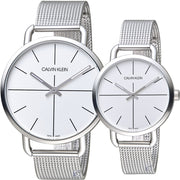  Shop Authentic Calvin Klein Even White Dial Silver Mesh Bracelet Watch for Women - K7B23126 - Luxxuri