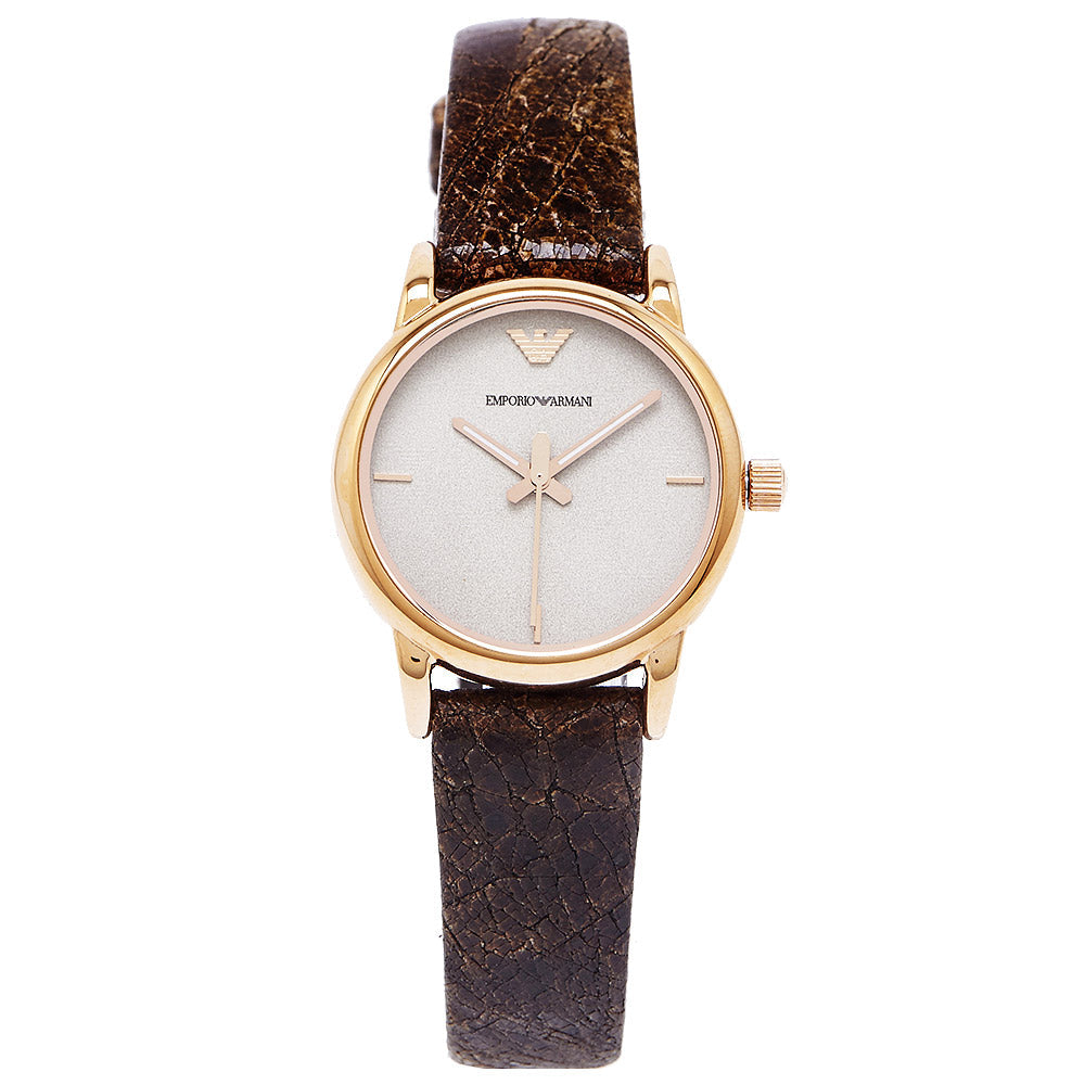  Shop Authentic Emporio Armani Classic Analog Grey Dial Brown Leather Strap Watch For Men - AR1813 - Luxxuri